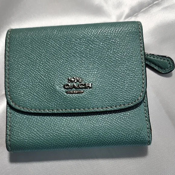 Coach Turquoise Leather Wallet - Picture 1 of 11